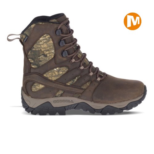 Merrell Moab Timber 8" Waterproof SR Sicherheitsschuhe Herren Braun/Camouflage [DE-WVKPU]